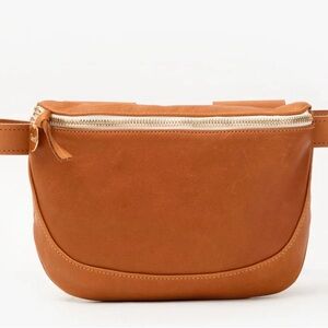 Clare V Leather Fanny Pack Tan
